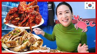 超オススメ🦀カンジャンケジャン定食が１０００円！山山山盛り👍韓国グルメ旅行 モッパン 韓国人ヨンヘ