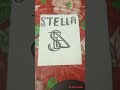 stella name logo design shorts ytshots