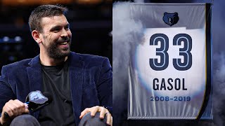 Marc Gasol's Memphis Grizzlies Jersey Retirement