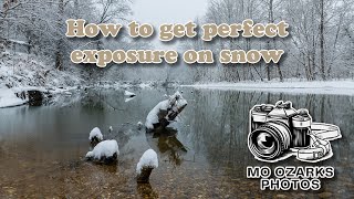 How to get perfect exposure on snow!!