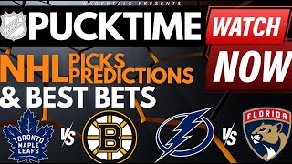 NHL Playoffs Predictions and Best Bets | Lighting vs Panthers | Avalanche vs Jets | PuckTime Apr 19