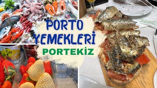 Porto Yemek Turu: En güzel Balık ızgara, Bolhao Pazarında beyaz çilek gördük