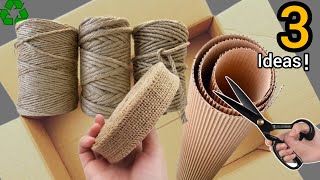 Super Beautiful but Low-Cost! 3 Best DIY Space-Saving Craft Ideas from Waste Material♻️DIY_Basket