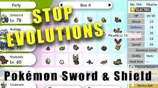 Pokémon Sword and Shield how to stop evolutions