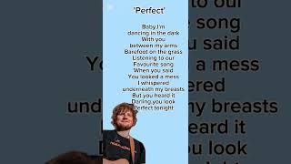 Perfect-ed sheeran(lyrics)🖤🖤🤍💙🎧#edsheeran #edsheeranperfect #lyrics 💙🤍🤍🖤🎧