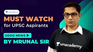 Must Watch 👉 Good News for UPSC Aspirants | By Mrunal Patel #Shorts #UPSCAspirants #MrunalPatel