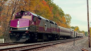 Railfanning the MBTA’s Fitchburg Line featuring the Fall Rail Ride Special!