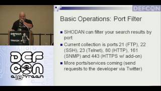 Shodan-Search Engine For Hackers defcon track 2