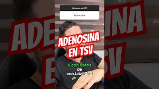 ADENOSINA en TSV INESTABLE❓🤔 #emergency #emergencydoctor #enfermeria #acls