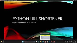 Python URL Shortener || Python Project || @codeclause || MRIRRFAN