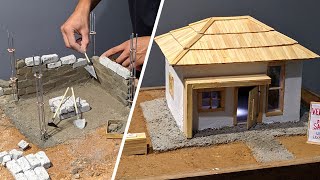 CONSTRUÇÃO de MINI CASA de ALVENARIA | MINI CONSTRUCTION DIY