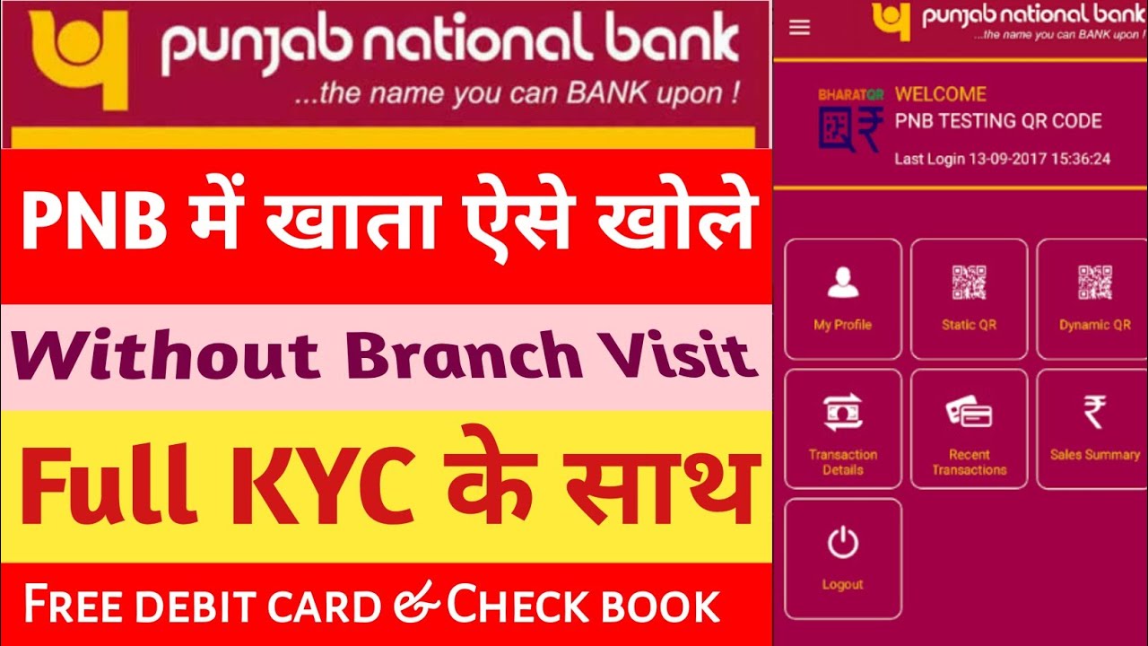 Punjab National Bank Online Account Opening | Pnb Bank Account Kaise ...