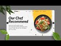 Responsive Restaurant Website Design Using HTML CSS Only | Food Website Design