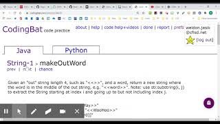 Getting Start with CodingBat