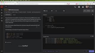 Codewars - 9. RGB to Hex Conversion