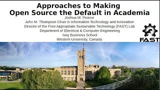 Approaches to Making Open Source the Default in Academia