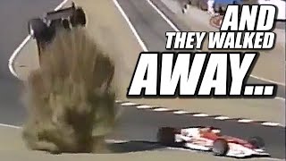 IndyCar.. And They Walked Away! - 10 Crashes You Won't Believe!