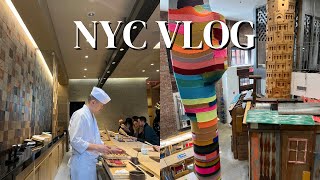 Eng sub) NYC Vlog🗽| 뉴욕브이로그 | 미슐랭 스시 오마카세 🍣 | Dover street Market | 뉴욕 스테이크맛집 | palpal | ACE hotel