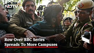Delhi University Students Detained Amid Clashes Over BBC Series On PM Modi
