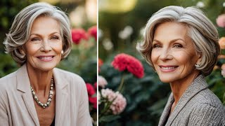 ELEGANT SHORT BOB STYLES FOR STYLISH WOMEN IN THEIR 60S