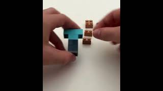 How to build Lego steve (mini) #lego #minecraft #steve