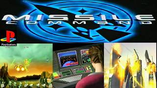 MISSILE COMMAND PS1 Gamplay with commentary PLAYSTATION ONE IRON DOME SHOOT EM UP WAR GAME