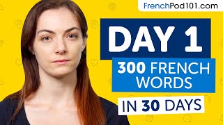 Day 1: 10/300 | Learn 300 French Words in 30 Days Challenge