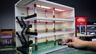 How to build a 3 Storey Car Park 1/64 Diorama | Hotwheels Diorama