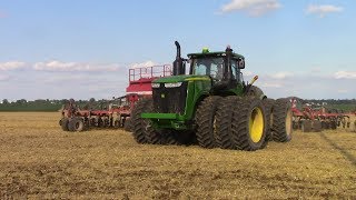 Big Soybean Seeding with 3 60ft Air Drills