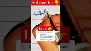 Subhashini writing style #trending #calligraphy #style #shortsviral #youtubeshorts #shorts #short