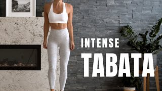 INTENSE Fat Burning Tabata // No Equipment Home Workout