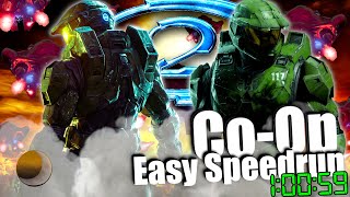 Easy Speedrun Co-Op Personal Best - Halo 2 Anniversary - Time: 1:00:59