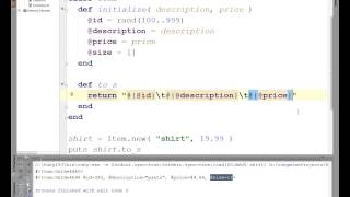 Ruby II - Classes 2 - Lecture 5