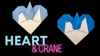 Origami Heart & Crane | Valentine's Crafts