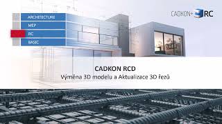 CADKON RCD: Výměna 3D modelu a Aktualizace 3D řezů