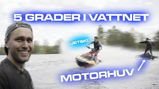 VI ÅKER PÅ MOTORHUV BAKOM VATTENSKOTER!!