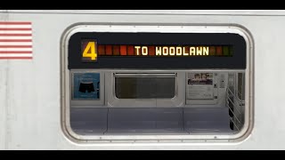 OpenBVE: Woodlawn Bound 4 Train Arriving \u0026 Departing 125th Street