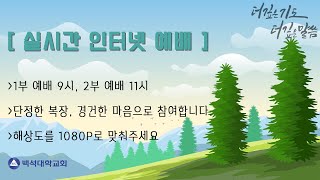 2024.12.01 천안백석대학교회ㅣ대림절 1번째 주일 2부 예배ㅣ로마서 연속설교 (12)ㅣ희망하는 탄식, 탄식하는 희망ㅣ공규석 목사