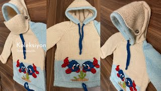 Gladyatör kapüşonlu kazak ( gladiator hooded sweater )