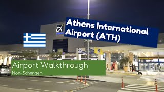 ATHENS AIRPORT Walkthrough (ATH) | Departures | Arrivals | Walking Tour | non-Schengen