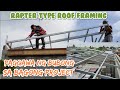 Rafter type roof framing installation