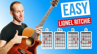 Easy ★ Lionel Ritchie / Faith No More ★ Acoustic Guitar Lesson [with PDF]