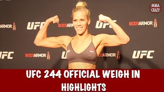 UFC 244: Official weigh in highlights