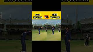 FAST BOWLER VS SPIN BOWLER YORKER BOWLING IN REAL CRICKET 20 #SHORTS | JARVIS
