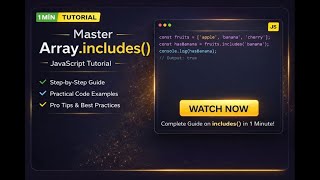 🎓 Array.includes() - Complete JavaScript Tutorial