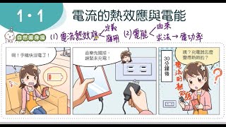 110國三下理化:1-1電流的熱效應與電能(課本導讀)