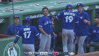 TOR@BOS: Blue Jays get two runs on a strikeout