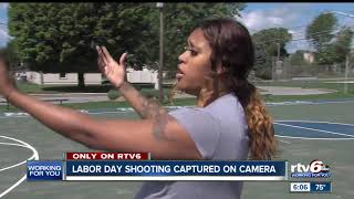 Labor Day shooting near Kokomo park caught on camera
