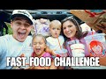 We let the person in front of us DECIDE what we eat! FAST FOOD CHALLENGE!