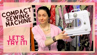 Compact Sewing Machine? Let's Try It! How to Thread and Use your Portable Sewing Machine